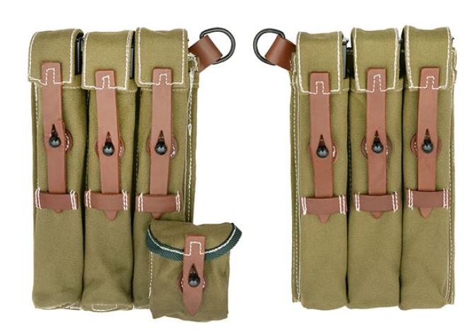 SRC WWII MP40/SR40 Magazine Pouch Set für 6 Magazine Retro Style